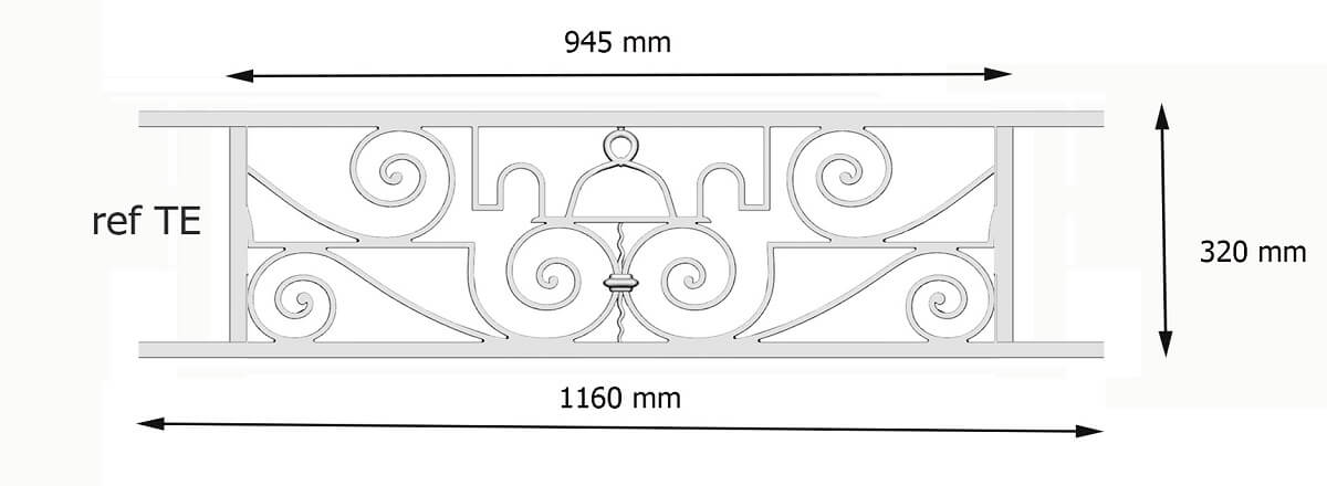 Balcon garde-corps TE